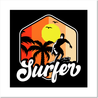 Surfing T Shirt For Women Men Posters and Art